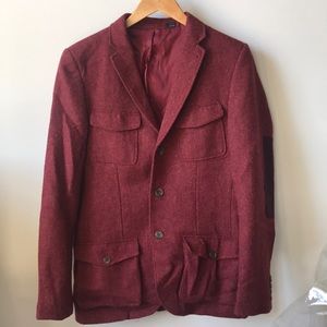 TOPMAN Pure Wool Red Blazer